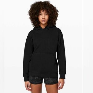 Lululemon All Yours Hoodie  black W3COYS Kangaroo pocket size large